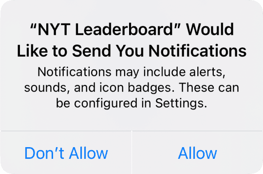 Enable notifications by tapping on Allow in the pop up